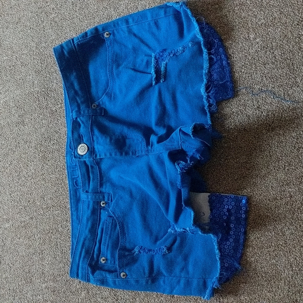 Blue shorts